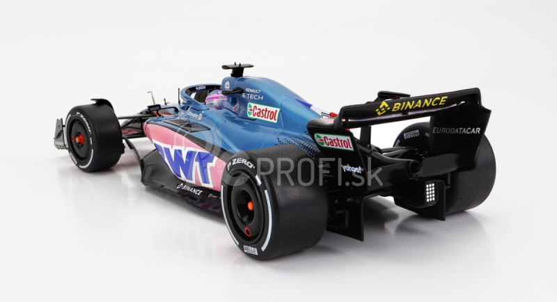 Solido Renault F1 A522 Team Alpine Bwt N 14 Monaco Gp 2022 Fernando Alonso 1:18 Modrá Ružová