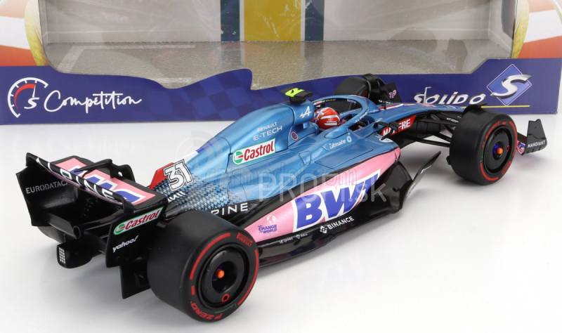 Solido Renault F1 A522 Team Alpine Bwt N 31 Australian Gp 2022 Esteban Ocon 1:18 Modrá Ružová