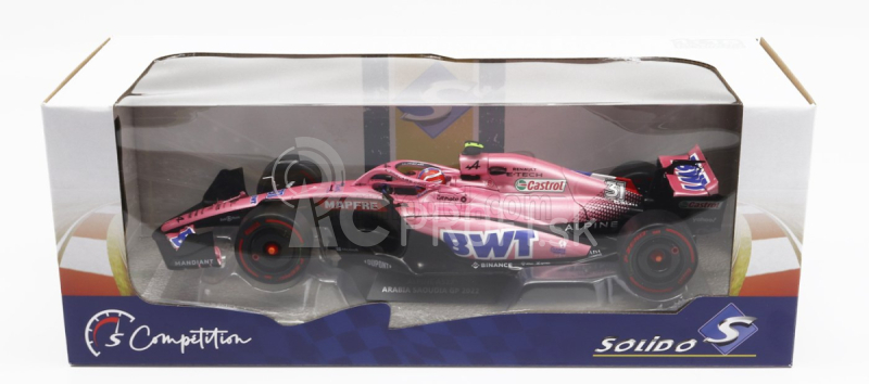 Solido Renault F1 A522 Team Alpine Bwt N 31 Saudi Arabia Gp 2022 Esteban Ocon 1:18 Ružová