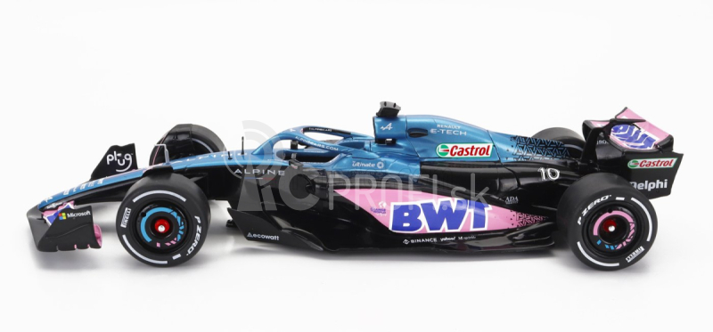 Solido Renault F1 A523 Team Bwt Alpine Press Launch Livery N 10 Pierre Gasly - N 31 Esteban Ocon 2023 1:18 Modrá čierna ružová