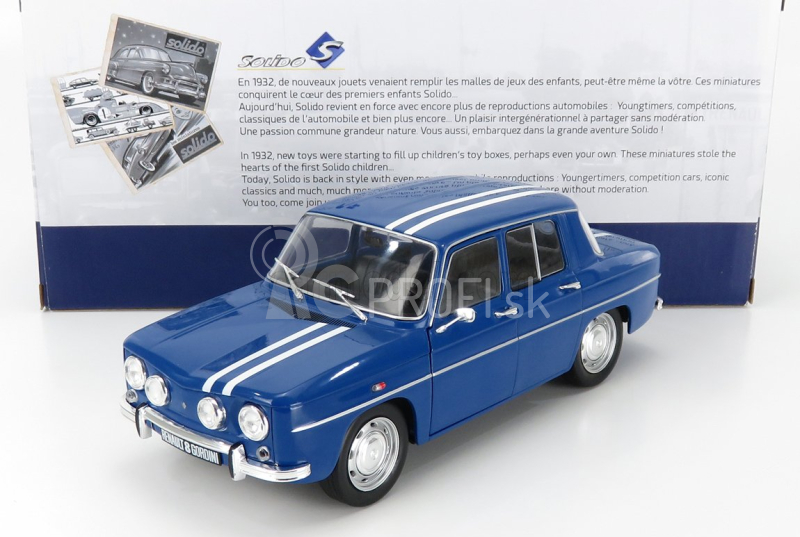 Solido Renault R8 Gordini 1300 1967 1:18 Modrá