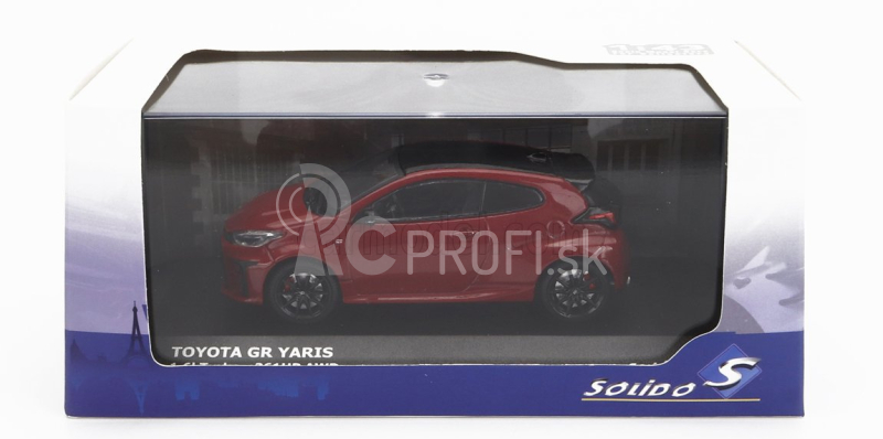 Solido Toyota Yaris Gr 1.6l 261hp Turbo Awd 2020 1:43 Červená