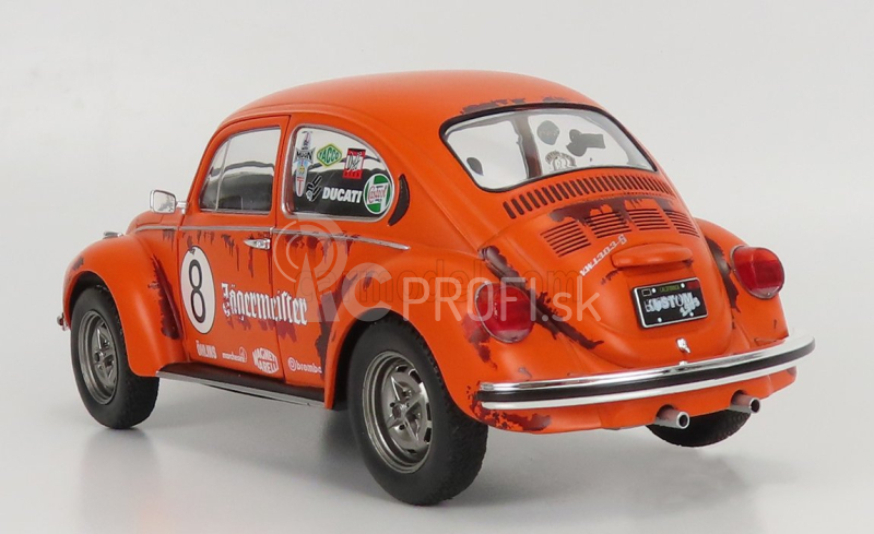 Solido Volkswagen Beetle 1303 N 8 Jaegermeister Tribute 1974 1:18 oranžový