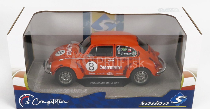 Solido Volkswagen Beetle 1303 N 8 Jaegermeister Tribute 1974 1:18 oranžový