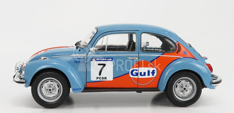 Solido Volkswagen Beetle 1303 Team Gulf N 7 Rally Colds Balls 2019 1:18 Light Blue Orange