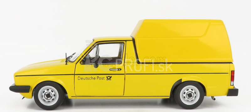 Solido Volkswagen Caddy Pick-up Mki Closed Van Poste 1982 1:18 Žltá