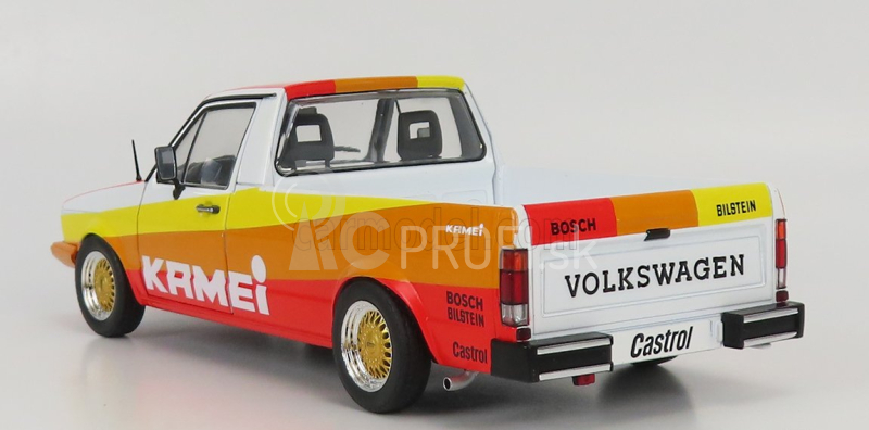 Solido Volkswagen Caddy Pick-up Mki Kamei Tribute 1982 1:18 oranžová žltá červená