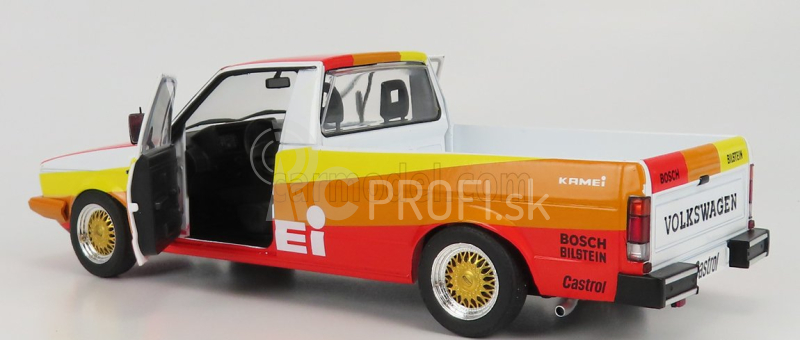 Solido Volkswagen Caddy Pick-up Mki Kamei Tribute 1982 1:18 oranžová žltá červená