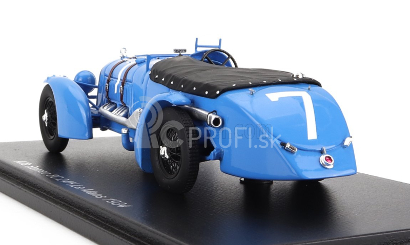 Spark-model Alfa romeo 8c 2.4l S8 Spider Team R.sommer N 7 24h Le Mans 1934 R.sommer - E.felix 1:43 Light Blue