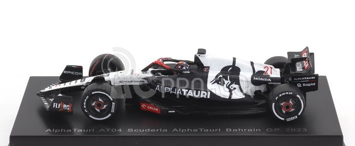 Spark-model Alpha tauri F1 At04 Team Alpha Tauri N 21 Sezóna 2023 Nyck De Vries 1:64 Modrá Biela
