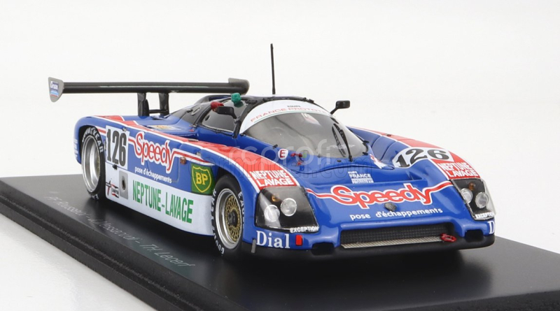 Spark-model Argo Jm19c 3.3l V8 Team France Prototeam N 126 24h Le Mans 1989 J.messaoudi - P.f.rousselot - T.lecerf 1:43 Modrá Biela Oranžová