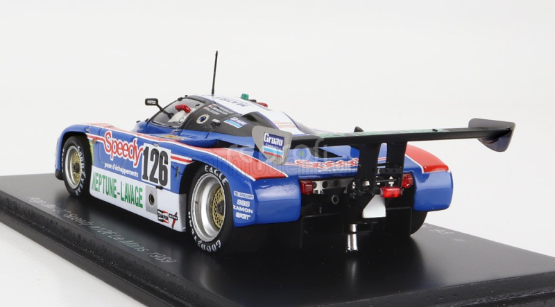 Spark-model Argo Jm19c 3.3l V8 Team France Prototeam N 126 24h Le Mans 1989 J.messaoudi - P.f.rousselot - T.lecerf 1:43 Modrá Biela Oranžová