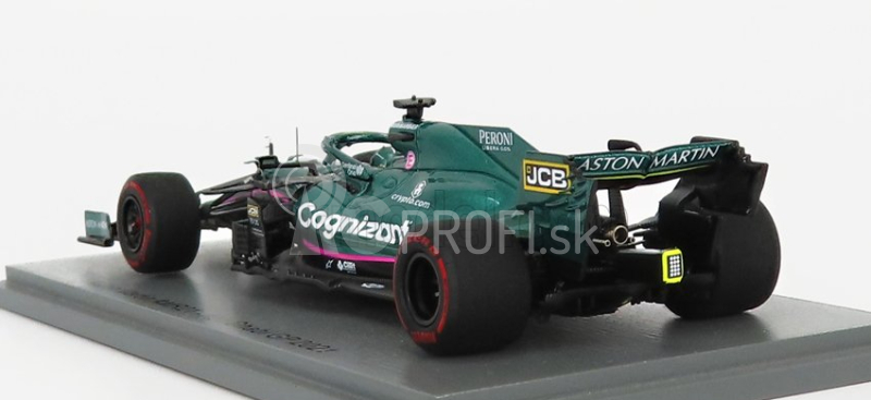 Spark-model Aston martin F1 Amr21 Mercedes M12 Eq Power+ Team Cognizant Formula One N 18 Abu Dhabi GP 2021 Lance Stroll - 100. GP 1:43 Green