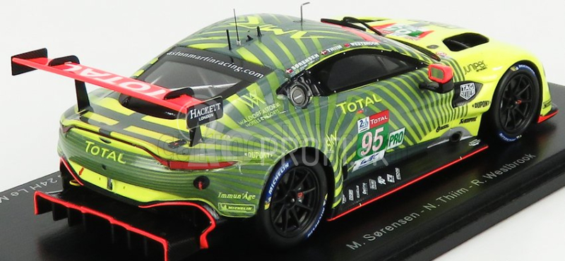 Spark-model Aston Martin Vantage Amr 4.5l Turbo V8 Team Aston Martin Racing N 95 24h Le Mans 2020 M.sorensen - N. Thiim - R.westbrook 1:43 Yellow