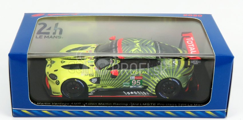 Spark-model Aston Martin Vantage Amr 4.5l Turbo V8 Team Aston Martin Racing N 95 24h Le Mans 2020 M.sorensen - N. Thiim - R.westbrook 1:43 Yellow