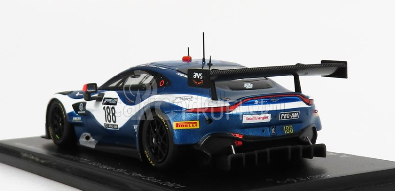 Spark-model Aston martin Vantage Amr Gt3 Team Garge 59 N 188 24h Spa 2021 A.west - C.goodwin - C.eastwood - M.kirchhofer 1:43 2 Tones Blue White