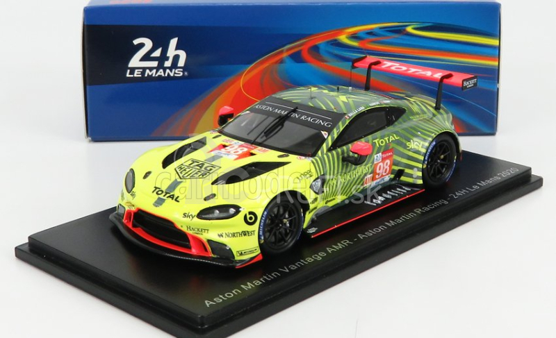 Spark-model Aston martin Vantage Amr Team Aston Martin Racing N 98 33rd 24h Le Mans 2020 P.della Lana - A.farfus - R.gunn 1:43 Yellow