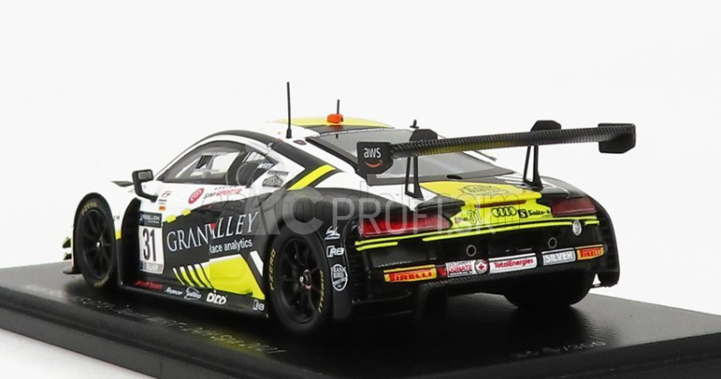 Spark-model Audi R8 Lms Gt3 Team Wrt N 31 24h Spa 2021 R.tomita - F.bird - V.eriksen 1:43 Biela Čierna Žltá