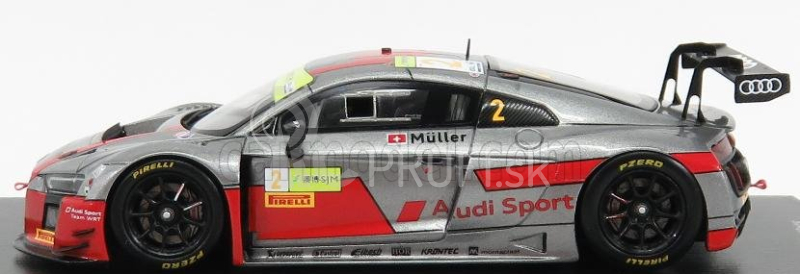 Spark model Audi R8 Lms Team Audi Sport Wrt N 2 Fia World Gt Cup Macau 2017 N.muller 1:43 Matt Grey Red