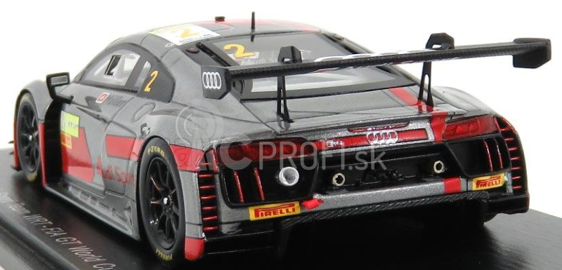 Spark model Audi R8 Lms Team Audi Sport Wrt N 2 Fia World Gt Cup Macau 2017 N.muller 1:43 Matt Grey Red