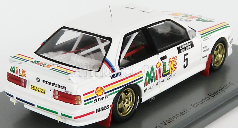 Spark-model BMW radu 3 M3 (e30) N 5 Rally 1000 Lakes 1988 A.vatanen - B.berglund 1:43 Biela