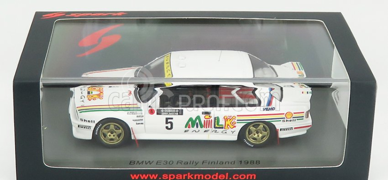 Spark-model BMW radu 3 M3 (e30) N 5 Rally 1000 Lakes 1988 A.vatanen - B.berglund 1:43 Biela