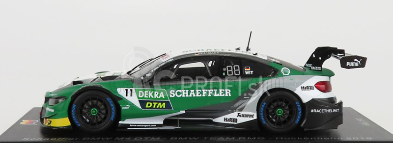 Spark-model BMW radu 4 M4 Schaeffler Team Rmg N 11 Hockenheim Dtm 2019 M.wittmann 1:43 Zelená Biela