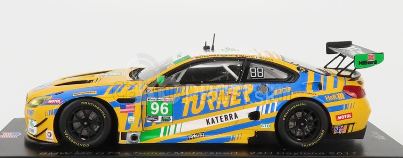 Spark-model BMW radu 6 M6 Gt3 Team Turner Motorsport N 96 24h Daytona 2017 M.martin - J.marks - J.klingmann - J.krohn 1:43 Žltá Modrá