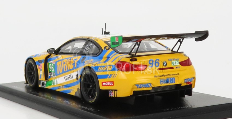 Spark-model BMW radu 6 M6 Gt3 Team Turner Motorsport N 96 24h Daytona 2017 M.martin - J.marks - J.klingmann - J.krohn 1:43 Žltá Modrá