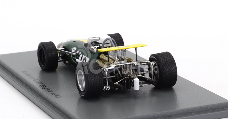 Spark-model Brabham F1 Bt26 N 18 Belgium Gp 1968 Jack Brabham 1:43 Zeleno-žltá