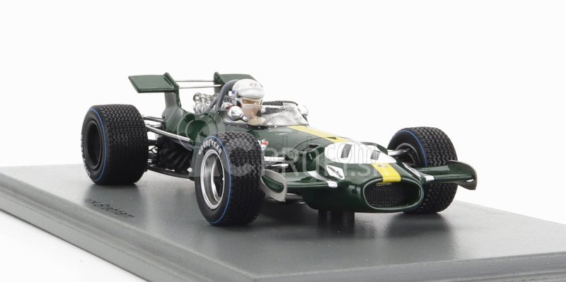 Spark-model Brabham F1 Bt26a N 11 Dutch Gp 1969 J.brabham 1:43 Zeleno-žltá