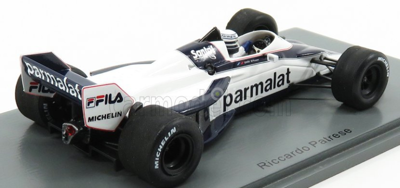 Spark-model Brabham F1 Bt52 N 6 Brazilian Gp 1983 Riccardo Patrese 1:43 Biela modrá