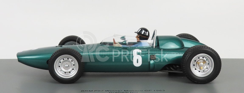 Spark-model BRM P57 N 6 Winner Monaco Gp 1963 G.hill - Con Vetrina - S vitrínou 1:18 Green Met