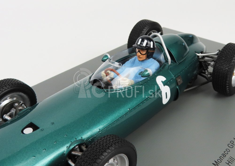 Spark-model BRM P57 N 6 Winner Monaco Gp 1963 G.hill - Con Vetrina - S vitrínou 1:18 Green Met