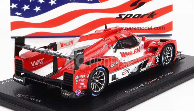 Spark-model Cadillac Dpi-v.r 5.5l V8 Team Whelen Engineering N 31 12h Sebring 2021 F.nasr - M.conway - P.derani 1:43 Červená Biela