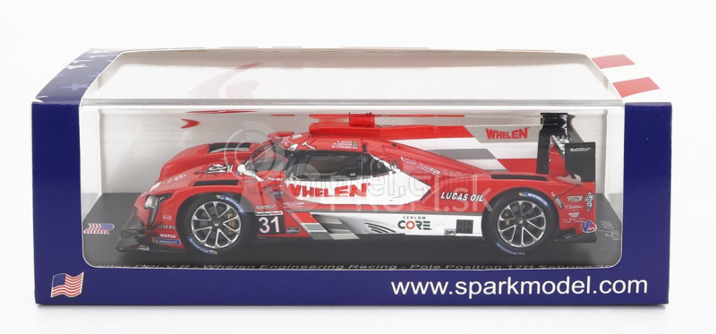 Spark-model Cadillac Dpi-v.r 5.5l V8 Team Whelen Engineering N 31 12h Sebring 2021 F.nasr - M.conway - P.derani 1:43 Červená Biela