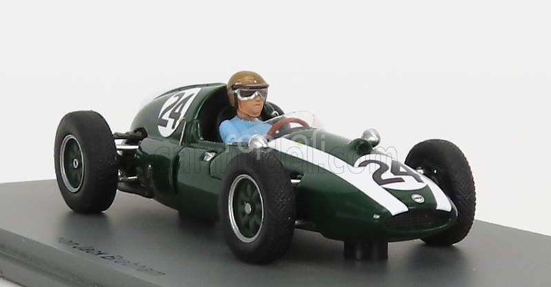 Spark-model Cooper F1 T51 Climax Team Cooper Car Company N 24 Winner Monaco Gp Jack Brabham 1959 Majster sveta 1:43 Zelená Biela