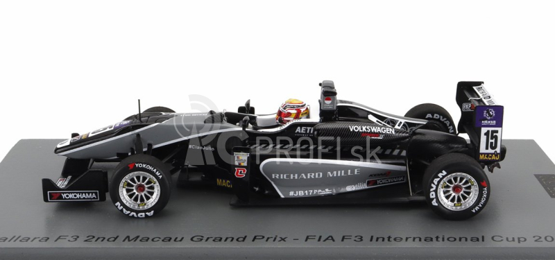 Spark-model Dallara F3 Team Van Amersfoort Racing N 15 2nd Macau Gp International Cup 2015 Charles Leclerc 1:43 Black