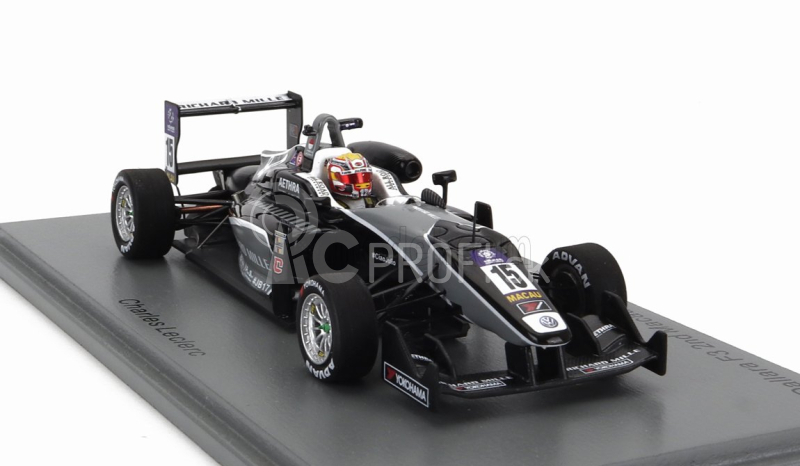 Spark-model Dallara F3 Team Van Amersfoort Racing N 15 2nd Macau Gp International Cup 2015 Charles Leclerc 1:43 Black