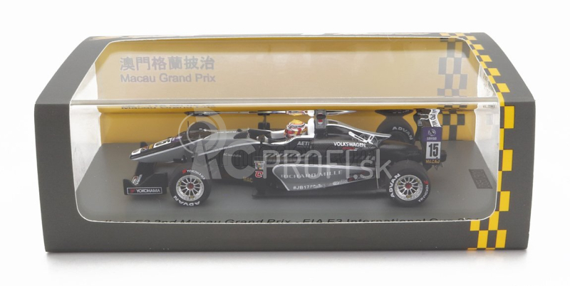 Spark-model Dallara F3 Team Van Amersfoort Racing N 15 2nd Macau Gp International Cup 2015 Charles Leclerc 1:43 Black