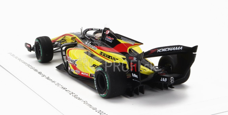 Spark-model Dallara Sf23 Honda M-tec Hr-417e Team B-max Racing N 51 Super Formula Season 2023 Raoul Hyman 1:43 Yellow Red Black