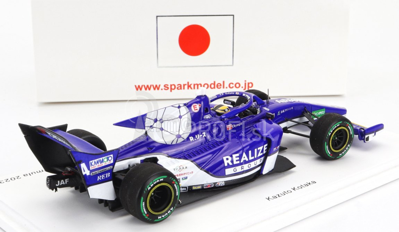 Spark-model Dallara Sf23 Toyota Trd01f Team Kondo Racing N 4 Super Formula Sezóna 2023 Kazuto Kotaka 1:43 Modrá Biela