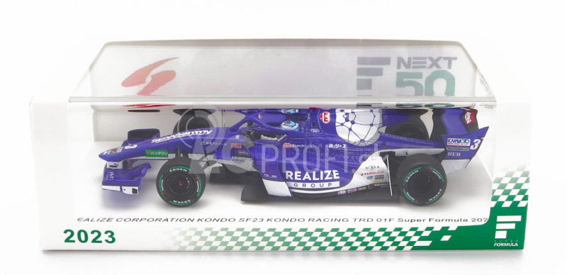 Spark-model Dallara Sf23 Toyota Trd01f Team Kondo Racing N3 Super Formula Sezóna 2023 Kenta Yamashita 1:43 Modrá Biela