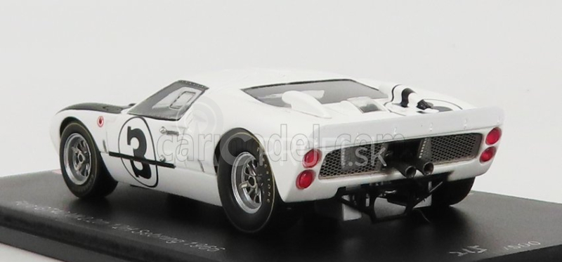 Spark-model Ford usa Gt40 Mkiv 7.0l V8 N 3 12h Sebring 1966 W.hansgen - M.donohue 1:43 Biela Čierna