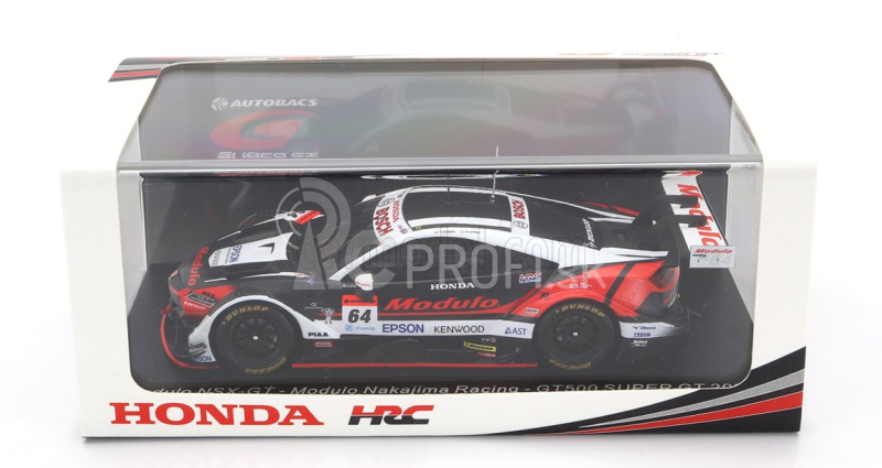 Spark-model Honda Nsx-gt Team Modulo Nakajiama Racing N 64 Gt500 Class Super Gt 2022 T.izawa - H.otsu 1:43 Biela Červená Čierna