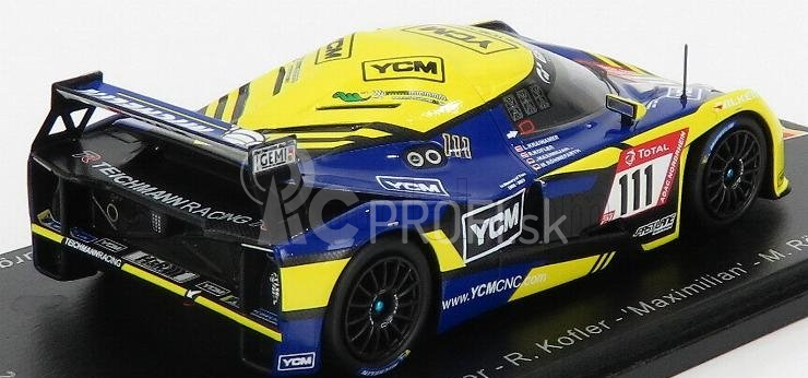 Spark-model KTM X-bow Gt4 N 111 Team Teichmann Racing 24h Nurburgring 2019 L.kraihamer - R.kofler - Maximilian - M.ronnefarth 1:43 Modrá Žltá Čierna