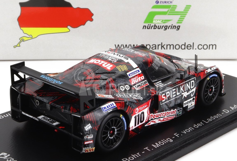 Spark-model KTM X-bow Gt4 Team Teichmann Racing N 110 24h Nurburgring 2021 D.bohr - T.molig - F.von Der Laden - D.adorf 1:43 Red Black