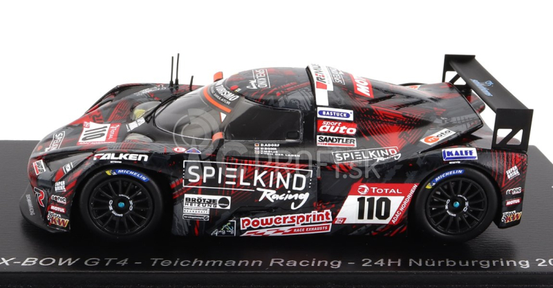 Spark-model KTM X-bow Gt4 Team Teichmann Racing N 110 24h Nurburgring 2021 D.bohr - T.molig - F.von Der Laden - D.adorf 1:43 Red Black