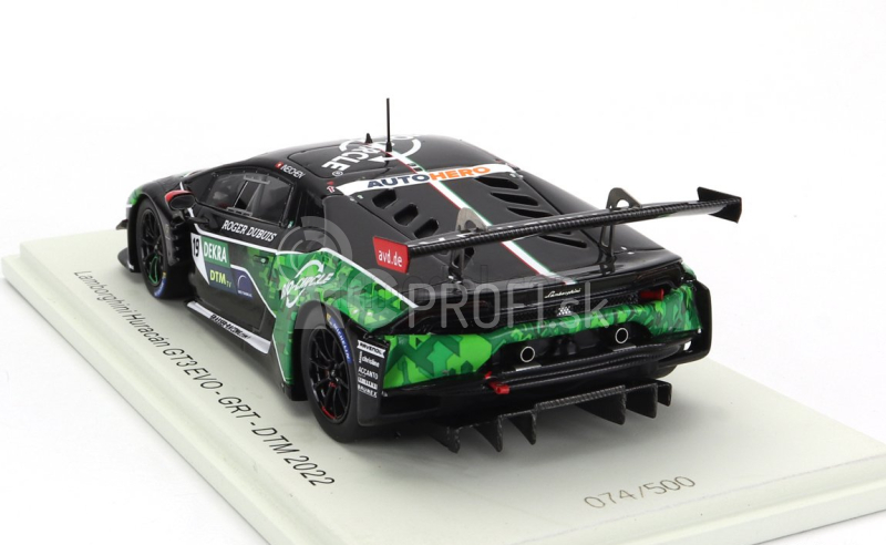 Spark-model Lamborghini Huracan Gt3 Evo N 19 Grt Dtm 2022 Rolf Ineichen 1:43 Black Green