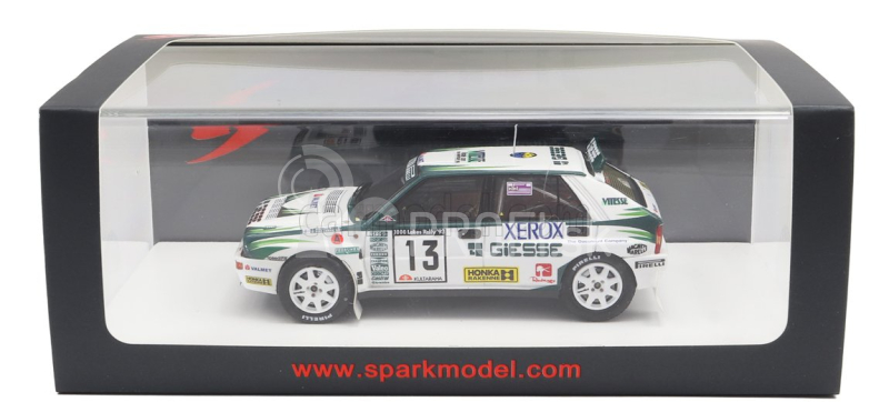 Spark-model Lancia Delta Hf Integrale Evo Giesse N 13 4th Rally 1000 Lakes 1993 T.makinen - S.harjanne 1:43 Bielo-zelená